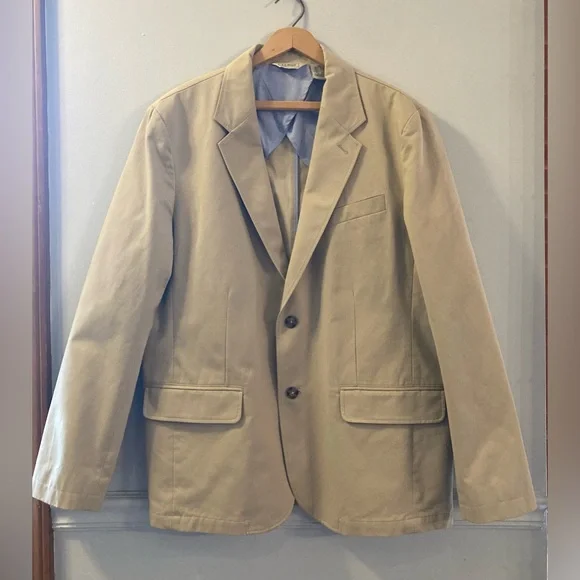 LL Bean Men’s Cotton Twill Blazer - Picture 1 of 8